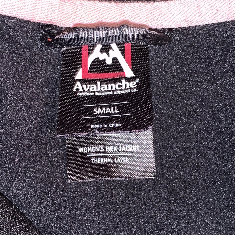 Avalanche Black Athletic Full Zipper Jacket w/Zipper Pockets Size: Small EUC - Picture 7 of 8